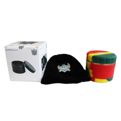 NBT Plastic Weed Grinder With Multi Colours 63mm 4xParts - Shisha Glass
