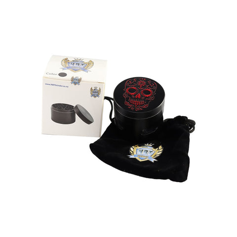 NBT Red Skull Weed Grinder 4xParts - Shisha Glass
