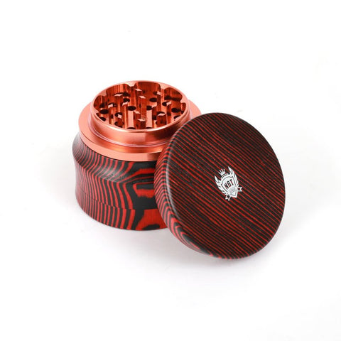 NBT Woody Metal Weed Grinder 63mm 4xParts - Shisha Glass