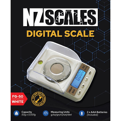 NZ Digital Scale FG-50 50 x 0.001g - Shisha Glass