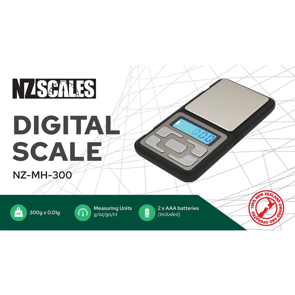 NZ Digital Scale NZ-MH-300 300 x 0.01g - Shisha Glass