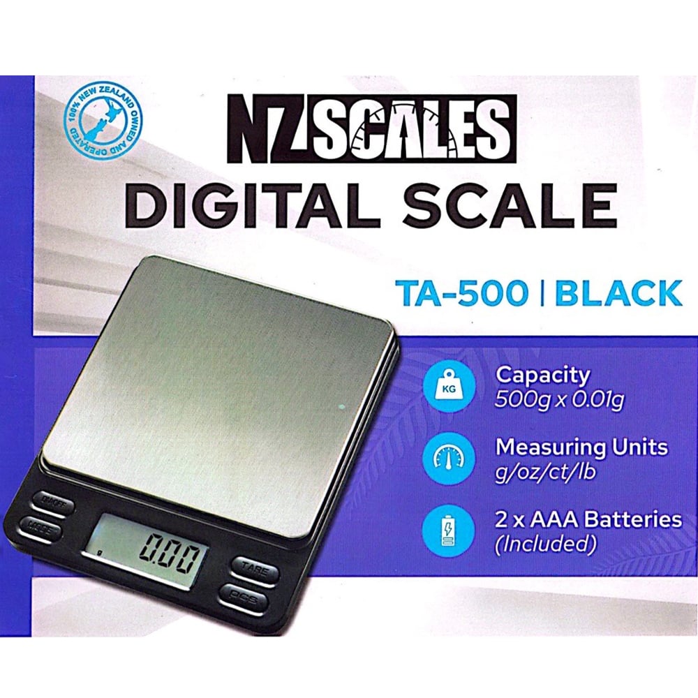 NZ Digital Scale TA-500 500 x 0.01g - Shisha Glass
