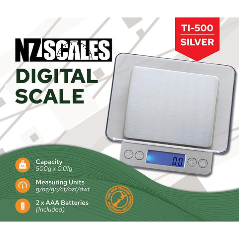 NZ Digital Scale TI-500 500 x 0.01g - Shisha Glass