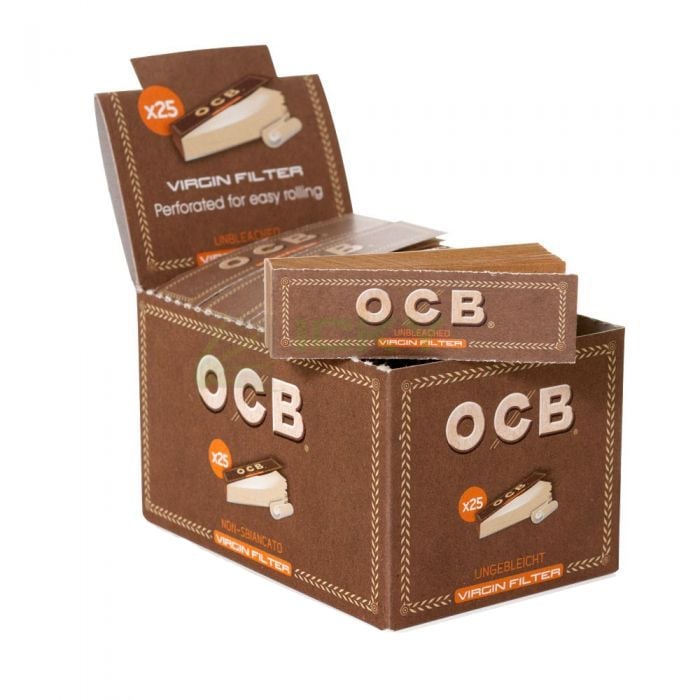 OCB Virgin Paper Tip 50pcs - Shisha Glass