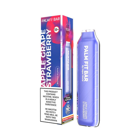 Palm Fit Bar Apple Grape Strawberry Disposable Vape - Shisha Glass