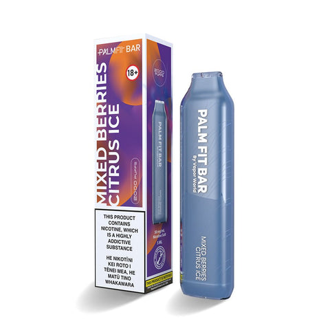 Palm Fit Bar Mixed Berries Citrus Ice Disposable Vape - Shisha Glass