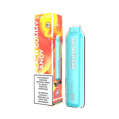 Palm Fit Bar Peach Gummy Candy Disposable Vape - Shisha Glass