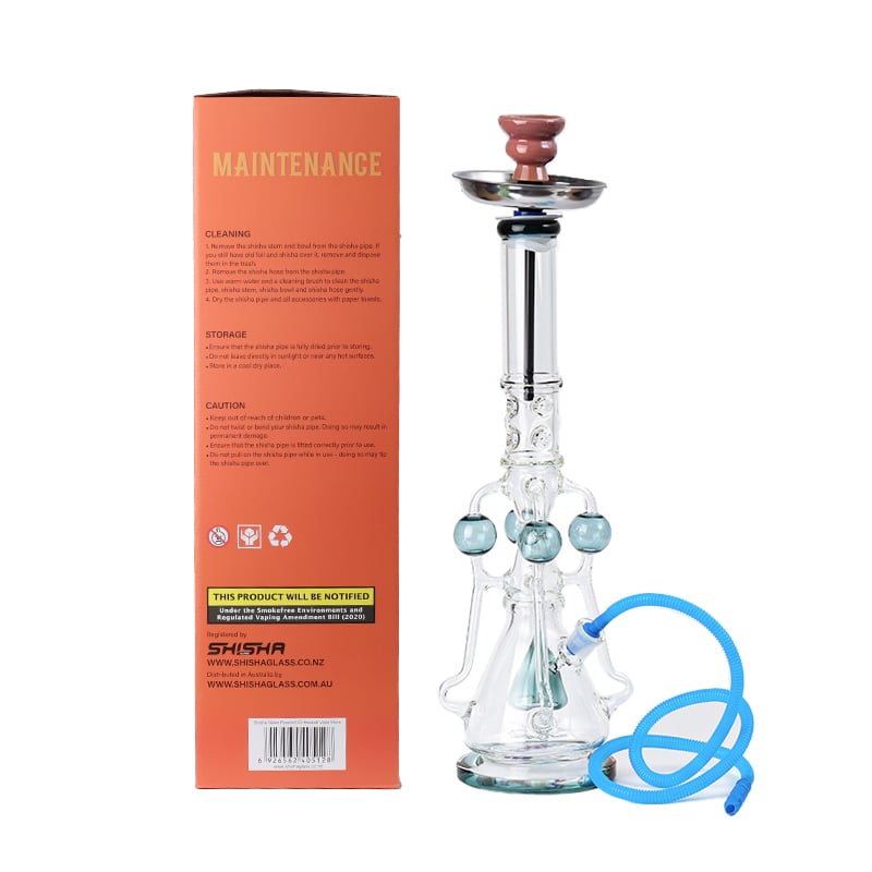 Pyramid V2 Glass Bong with Percolator 55cm - Shisha Glass