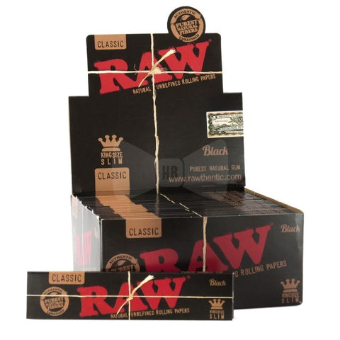 RAW Black Kingsize Slim - Shisha Glass
