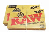 Raw Classic 300 Regular Rolling 1 1/4 Papers - Shisha Glass