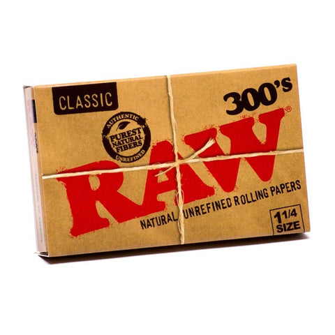 Raw Classic 300 Regular Rolling 1 1/4 Papers - Shisha Glass