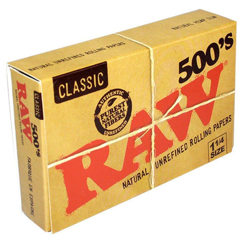RAW Classic 500 Series 1 1/4 Rolling Paper | Shisha Glass