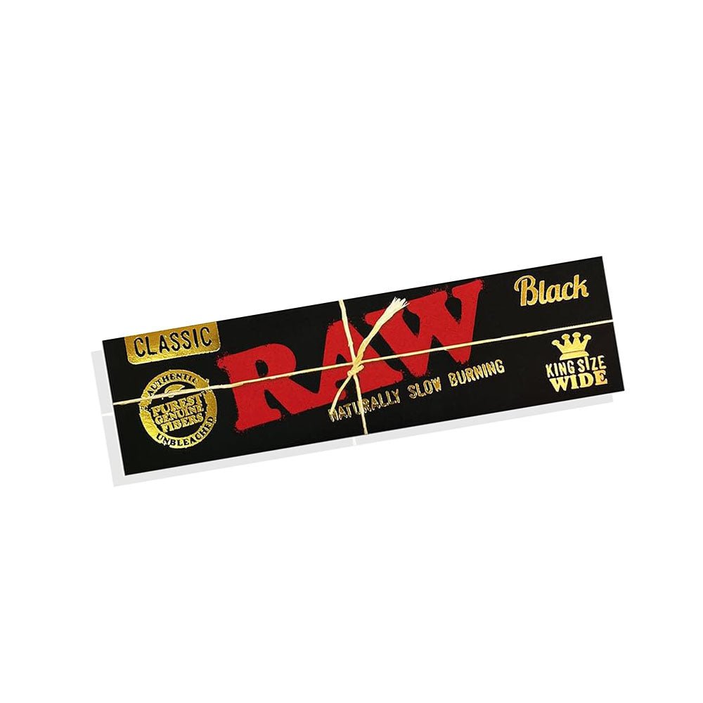 RAW CLASSIC BLACK King Size Papers | Shisha Glass