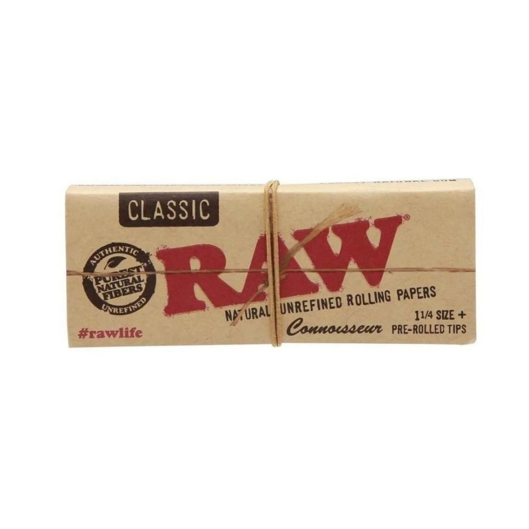 RAW Classic Connoisseur 1 1/4 with Pre-rolled Tips - Shisha Glass