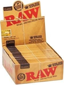 RAW Classic Creaseless Kingsize Supreme - Shisha Glass