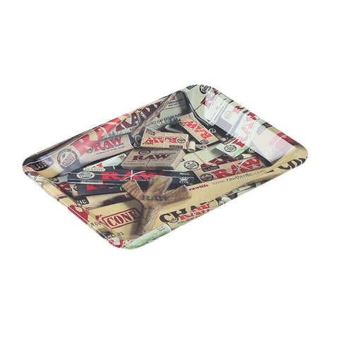 Raw Cones 2 Rolling Tray SML6 - Shisha Glass