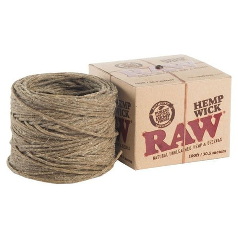 RAW Hemp Wick Ball 100ft - Shisha Glass