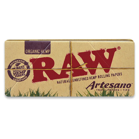 RAW Organic Artesano King Size With Papers + Tips - Shisha Glass