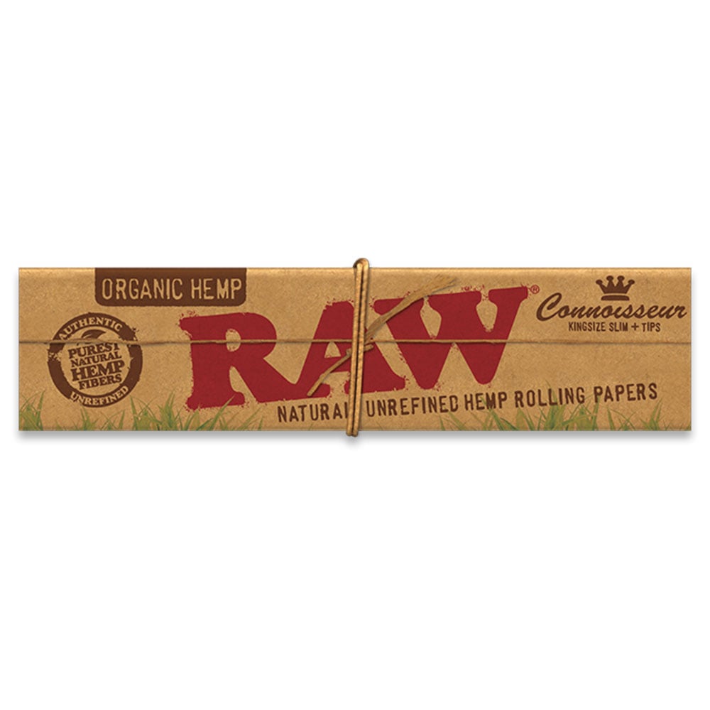 RAW Organic Hemp Connoisseur Kingsize Slim - Shisha Glass