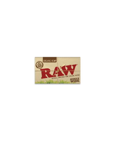 RAW Organic Hemp Single Wide Double Feed (100pks) - Shisha Glass