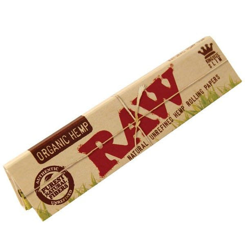 Raw Organic Kingsize Slim Papers - Shisha Glass