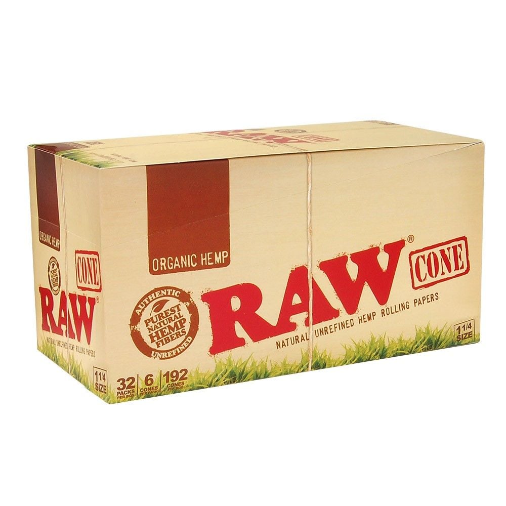 RAW Organic Pre-roll Cones 6pk - Shisha Glass