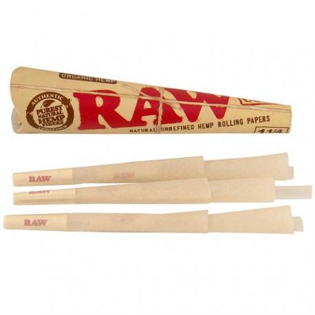 RAW Organic Pre-roll Cones 6pk - Shisha Glass
