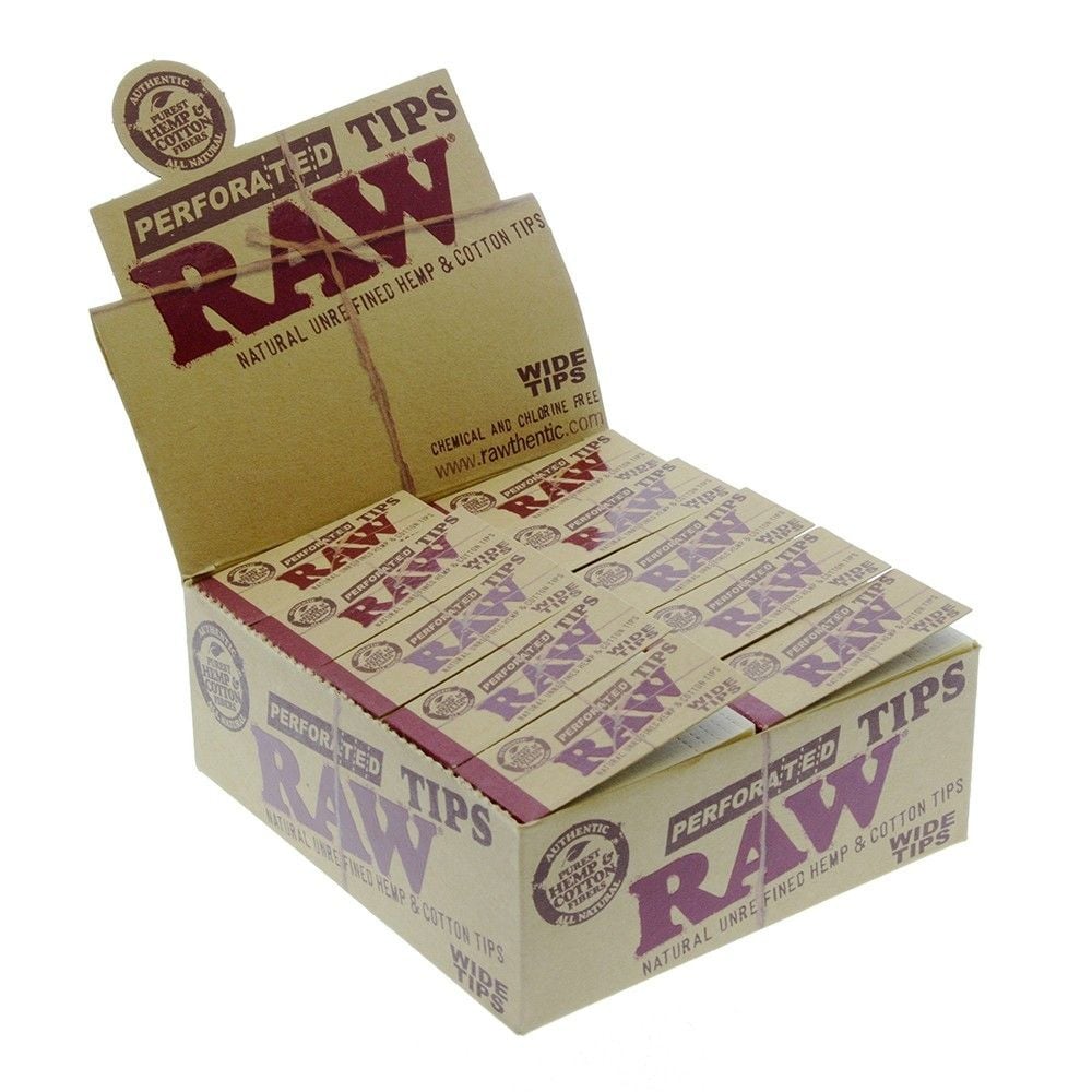 RAW Perforated Wide Tips | Shisha Glass