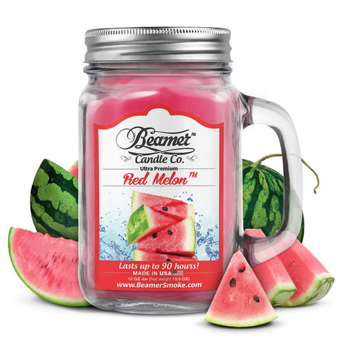 Red Melon 12oz (350ml) Beamer Candle - Shisha Glass