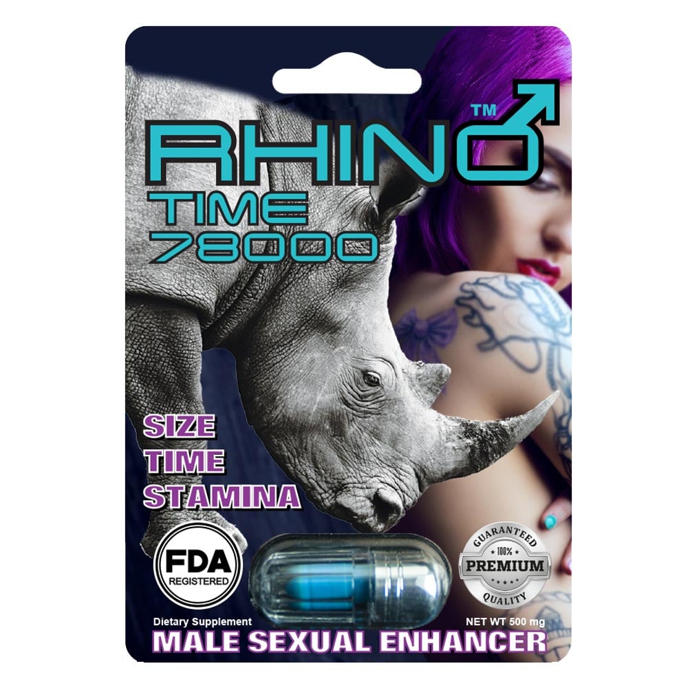 Rhino Time 78000 Sex Pill 1 piece | Shisha Glass