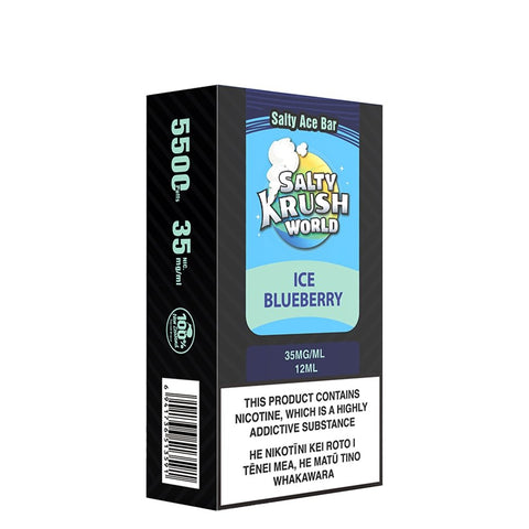 Salty Ace Bar Ice Blueberry Disposable Vape - Shisha Glass
