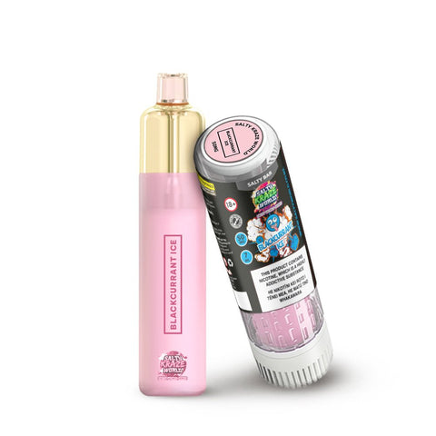 Salty Bar Blackcurrant Ice Disposable Vape - Shisha Glass