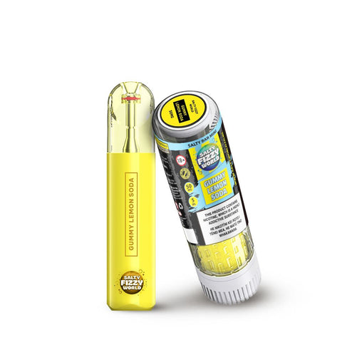 Salty Bar Mini Gummy Lemon Soda Disposable Vape - Shisha Glass