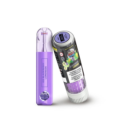 Salty Bar Mini Ice Blackberry Lemonade Disposable Vape - Shisha Glass