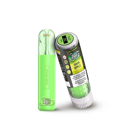 Salty Bar Mini Sour Apple Disposable Vape - Shisha Glass