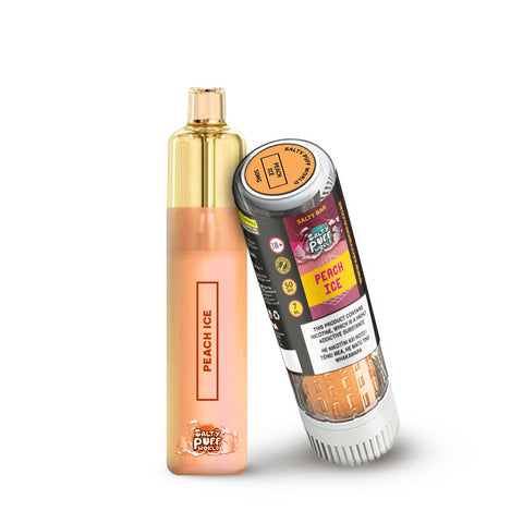 Salty Bar Peach Ice Disposable Vape - Shisha Glass