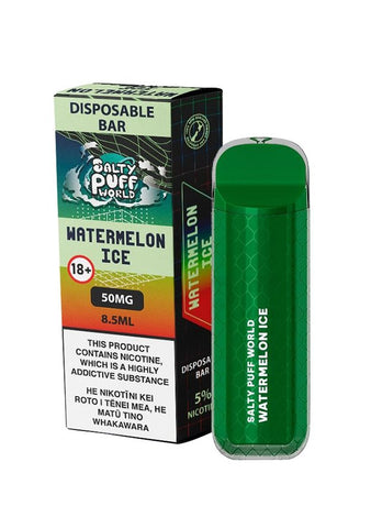 Salty Puff World Watermelon Ice - Shisha Glass