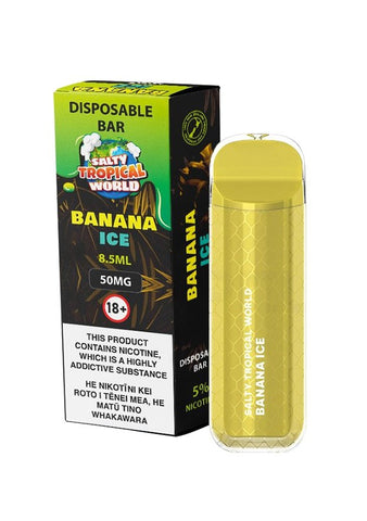 Salty Tropical World Banana Ice - Shisha Glass