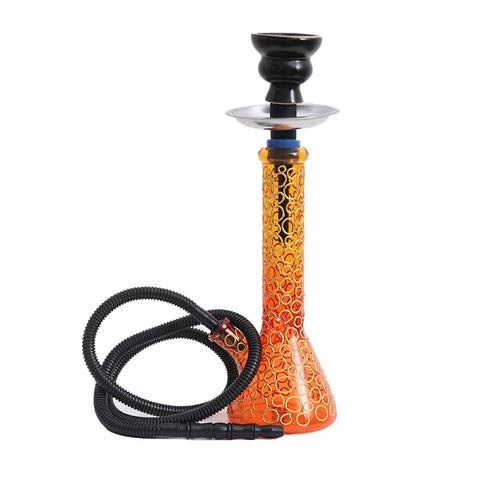 Shisha Glass Colored Rings Shisha Bong 25cm | Shisha Glass