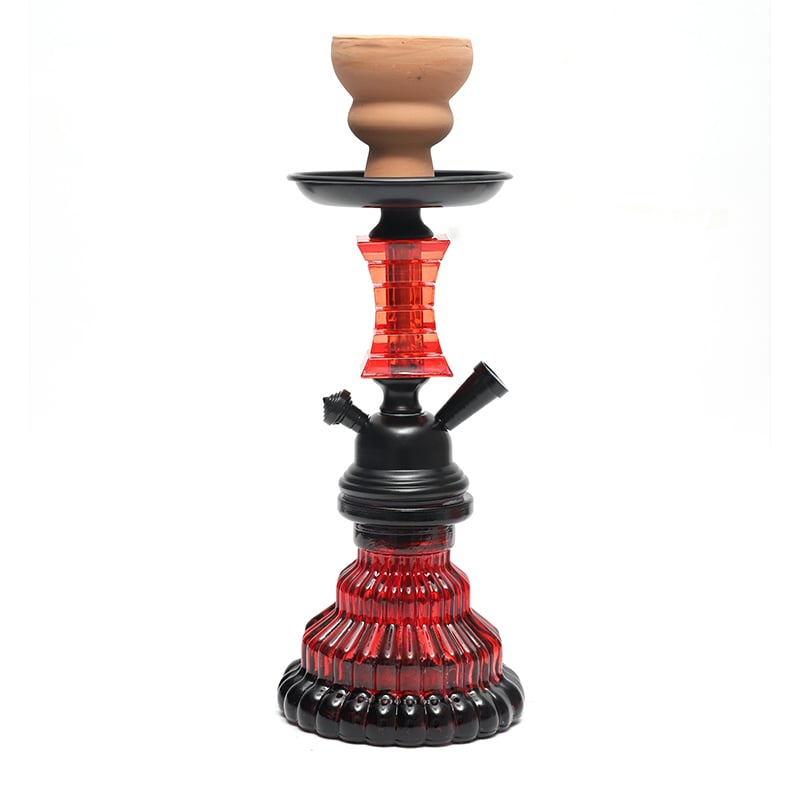 Shisha Glass Hourglass Hookah 1xHose 22cm - Shisha Glass