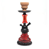 Shisha Glass Hourglass Hookah 1xHose 22cm - Shisha Glass