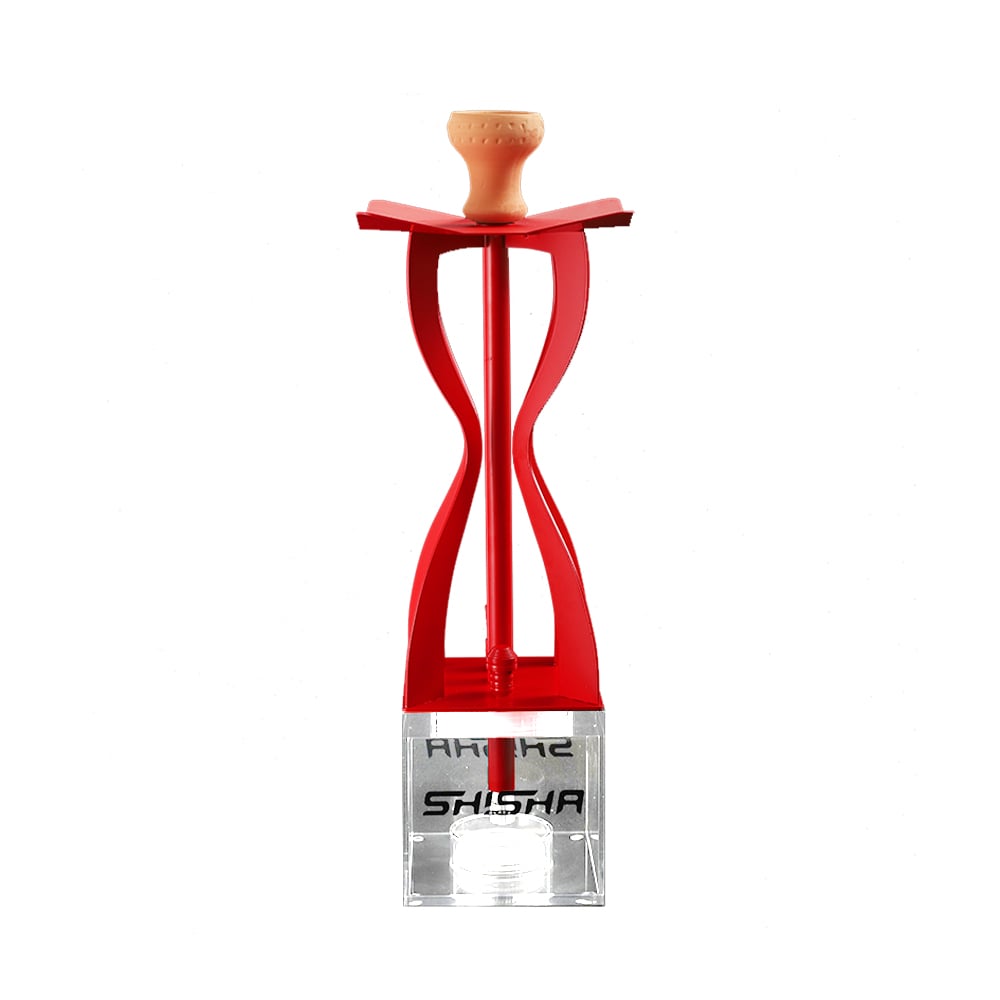 Shisha Glass Hourglass Hookah 1xHose 55cm - Shisha Glass