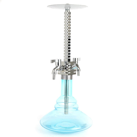 Shisha Hookah Metal Pipe 2xHose 65cm JL599AH - Shisha Glass