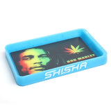 ShishaGlass 7-Color Glow Blue Rolling Tray - Shisha Glass
