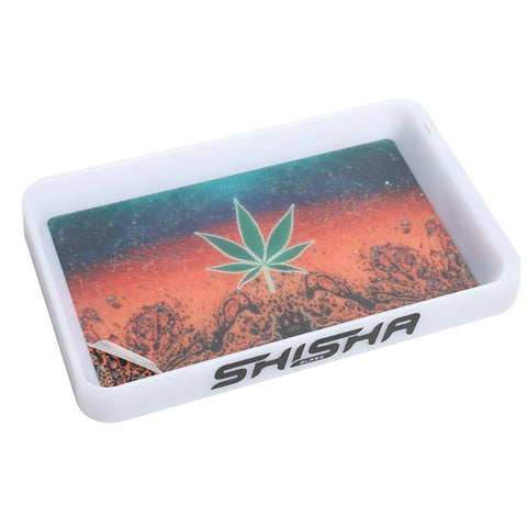 ShishaGlass 7-Color Glow White Rolling Tray - Shisha Glass