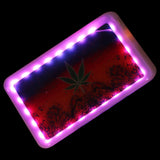 ShishaGlass 7-Color Glow White Rolling Tray - Shisha Glass