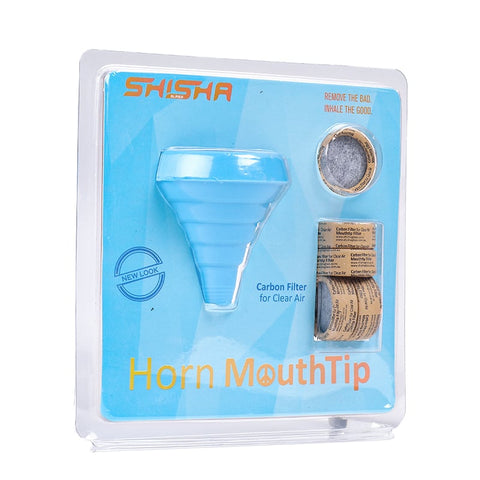 Shishaglass Horn Vase Mouthtip Carbon Filter - Shisha Glass