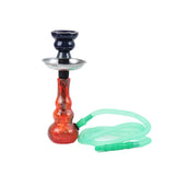 ST1 Coloured Triple Round Base Glass Bong 15.2cm - Shisha Glass