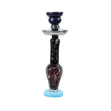 ST3 Coloured Skull Round Base Glass Bong 15.2cm - Shisha Glass