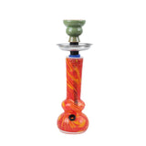 ST6 Coloured Double Round Base Glass Bong 20.3cm - Shisha Glass